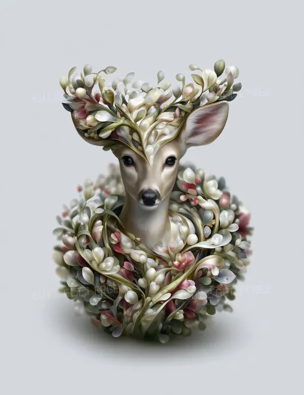 Surreal Botanical Animals Wall Art