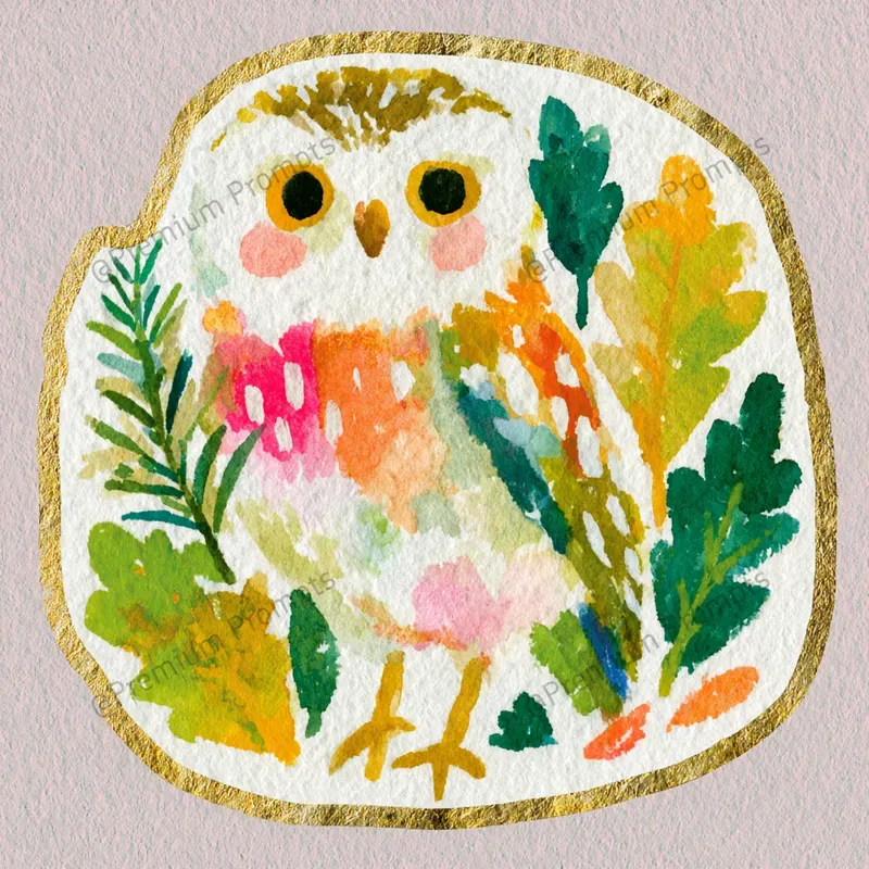 Cute Cottagecore Flora Fauna Stickers