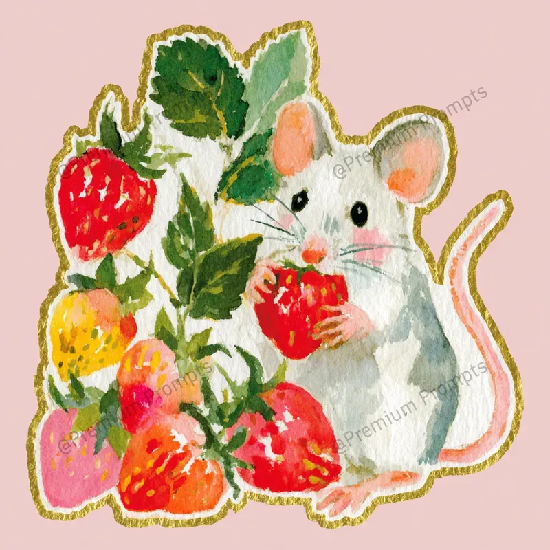 Cute Cottagecore Flora Fauna Stickers