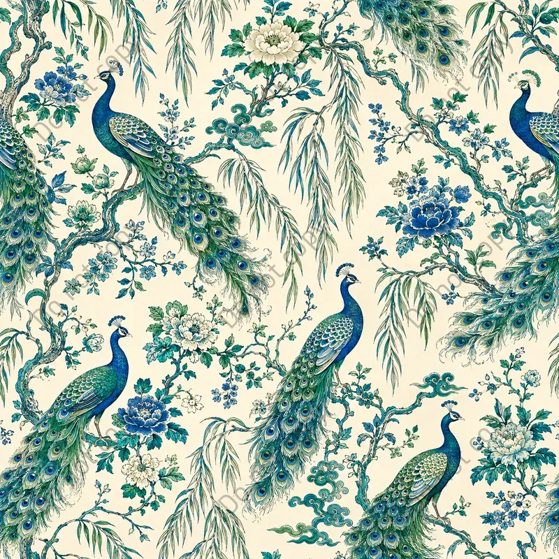 Chinoiserie Seamless Patterns