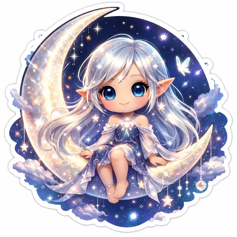 Cute Fantasy Character Floral Dreams