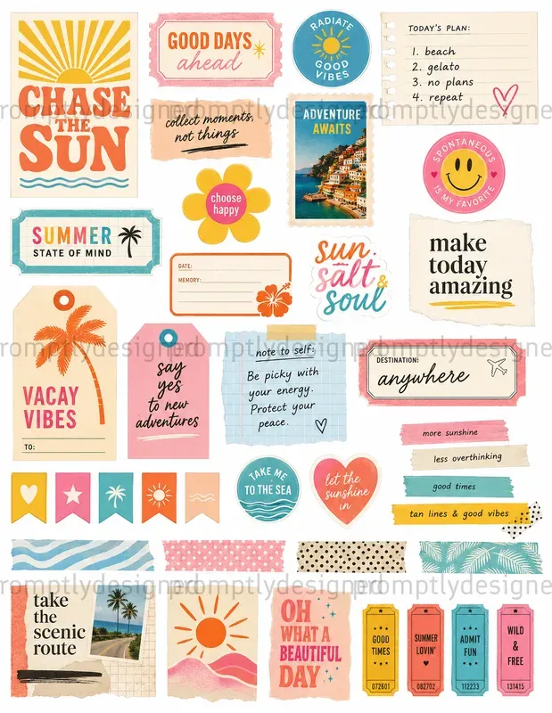 Modern Scrapbook And Journal Assets