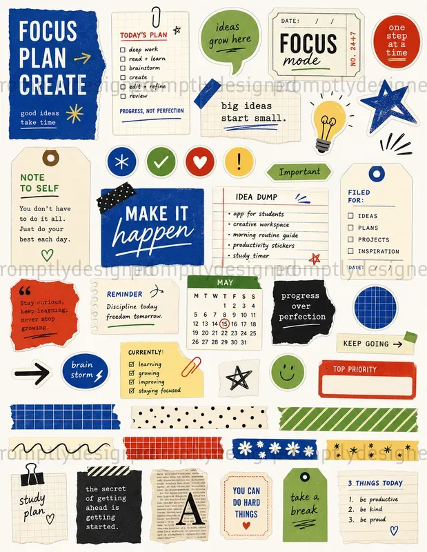 Modern Scrapbook And Journal Assets
