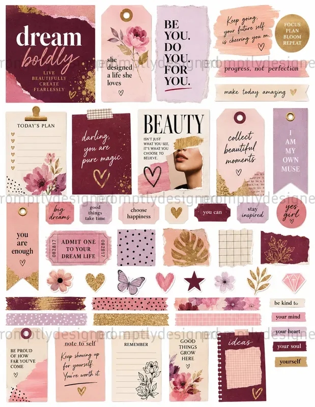 Modern Scrapbook And Journal Assets