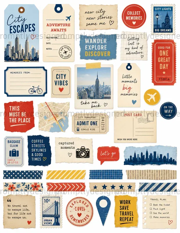 Modern Scrapbook And Journal Assets