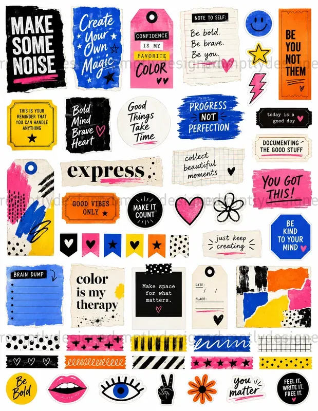 Modern Scrapbook And Journal Assets