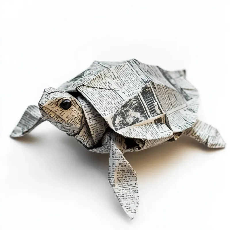 Newspaper Origami Animals