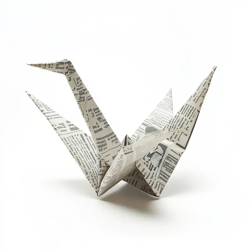 Newspaper Origami Animals