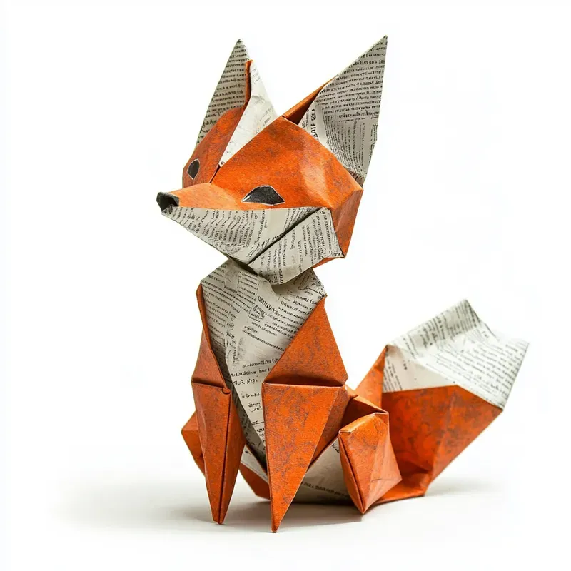 Newspaper Origami Animals