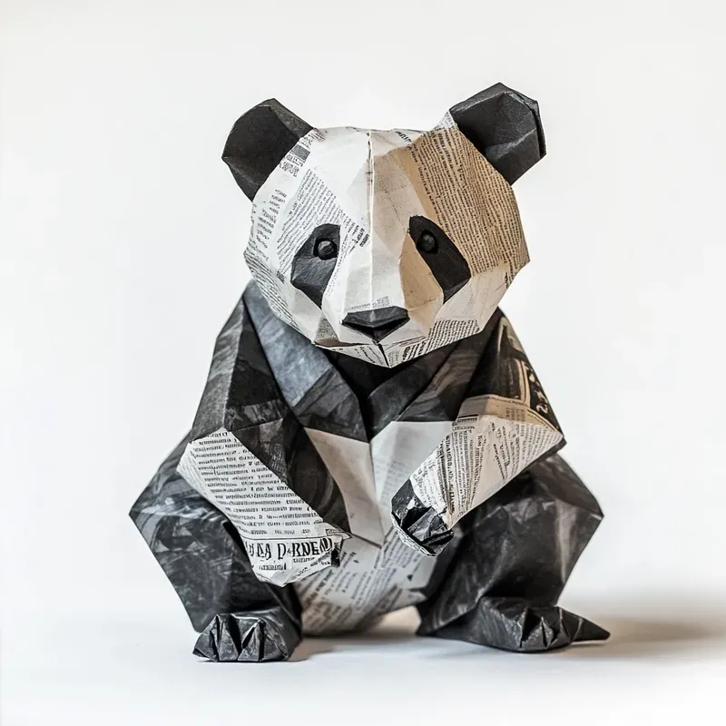 Newspaper Origami Animals
