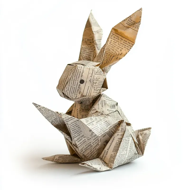Newspaper Origami Animals