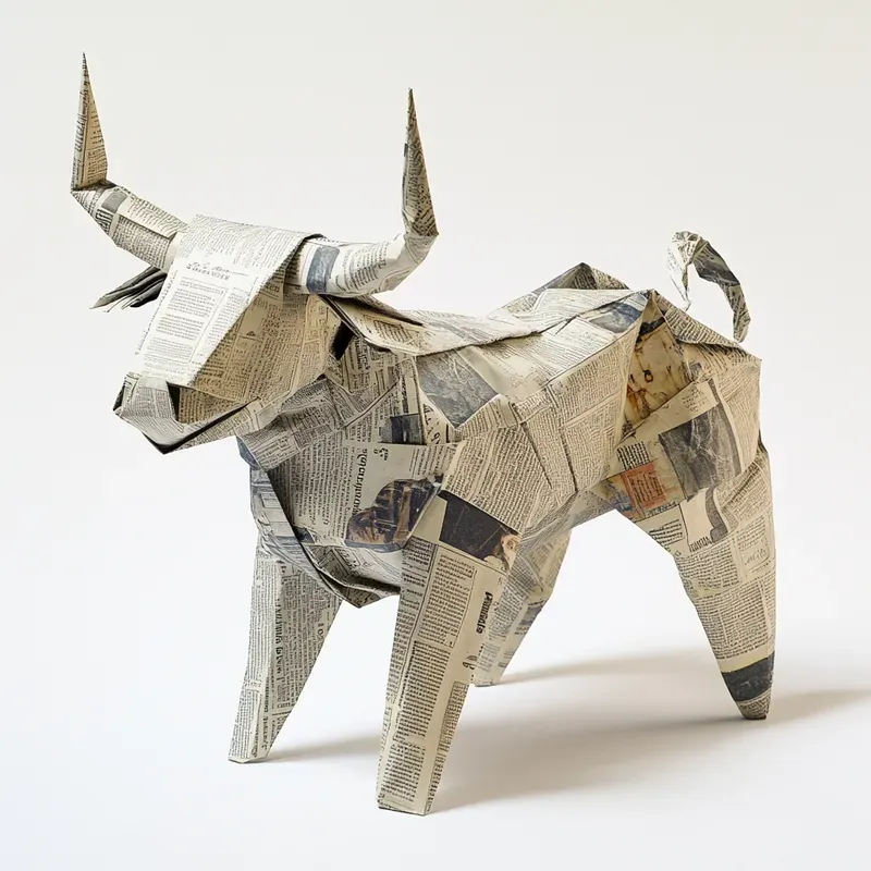 Newspaper Origami Animals