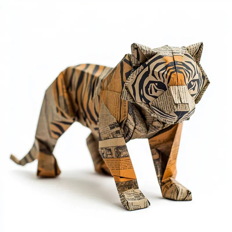Newspaper Origami Animals