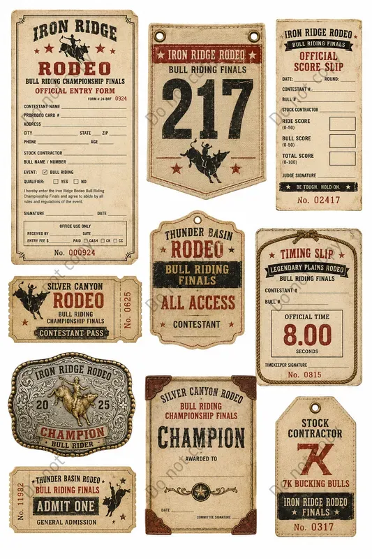 Vintage Rodeo Show Ephemera
