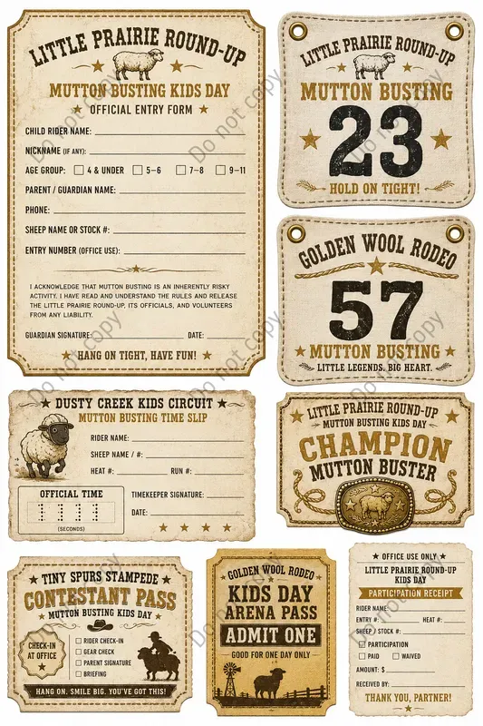 Vintage Rodeo Show Ephemera