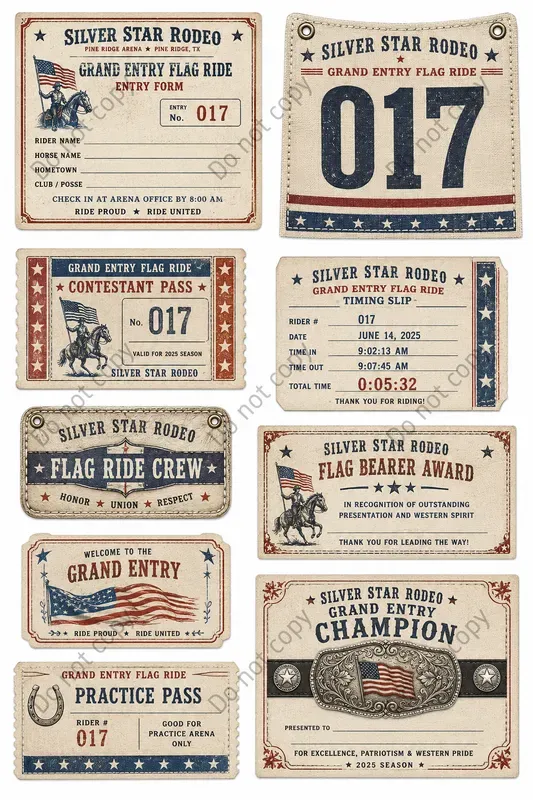Vintage Rodeo Show Ephemera