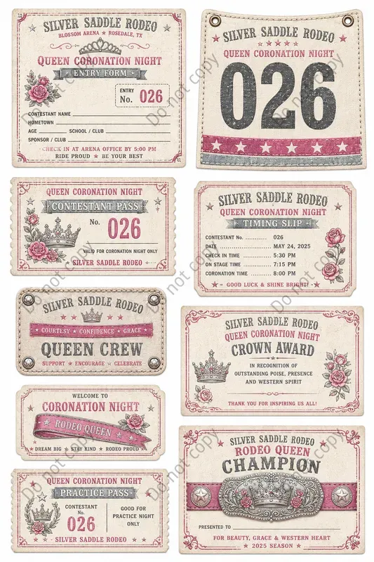 Vintage Rodeo Show Ephemera