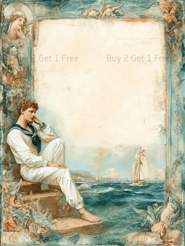 Summer Mediterranean Background Frames
