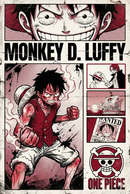 Gritty Manga Posters Anime Art