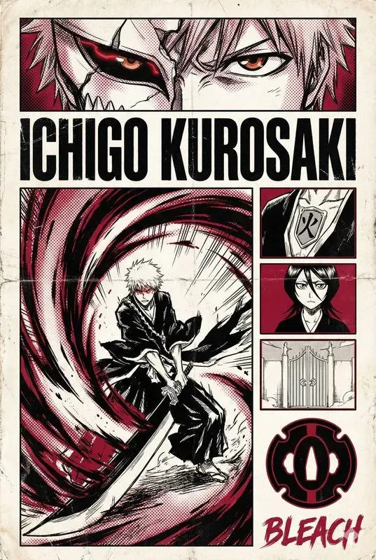 Gritty Manga Posters Anime Art