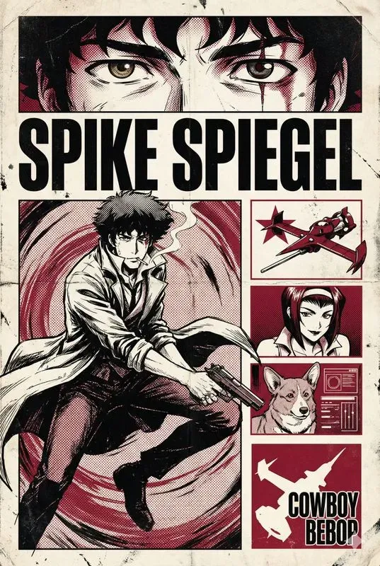 Gritty Manga Posters Anime Art