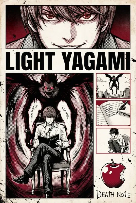 Gritty Manga Posters Anime Art