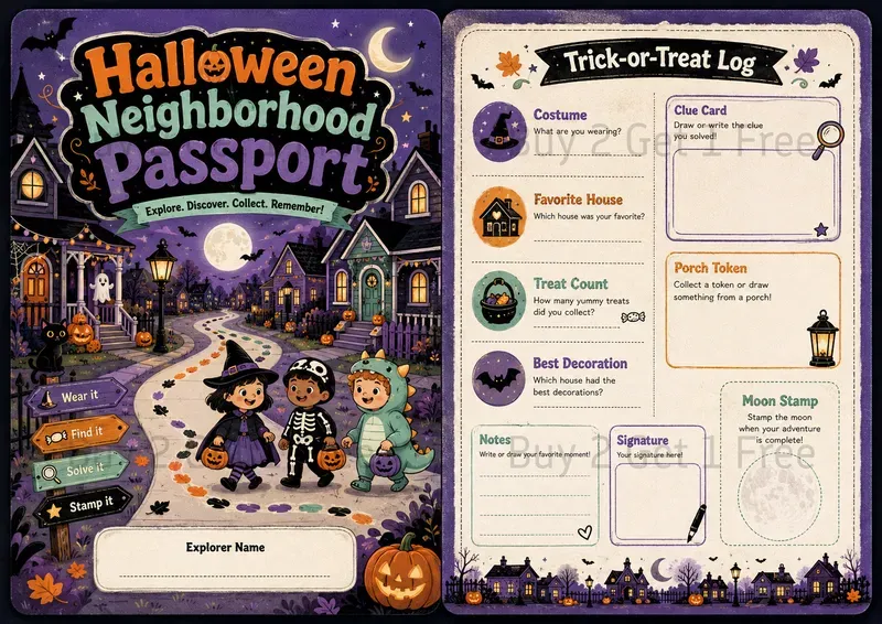 Kids Adventure Passport Printables