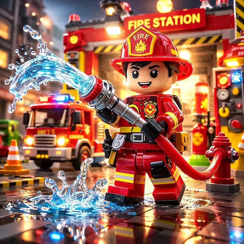 Colorful Lego Career Toy Scenes Packs