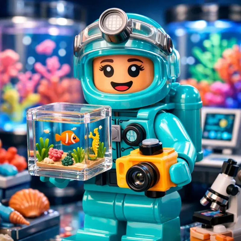 Colorful Lego Career Toy Scenes Packs