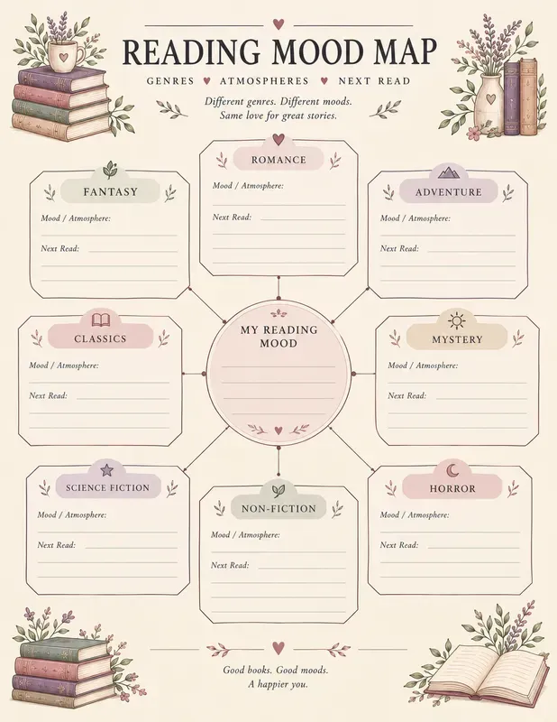 Booktok Reading Log Printables