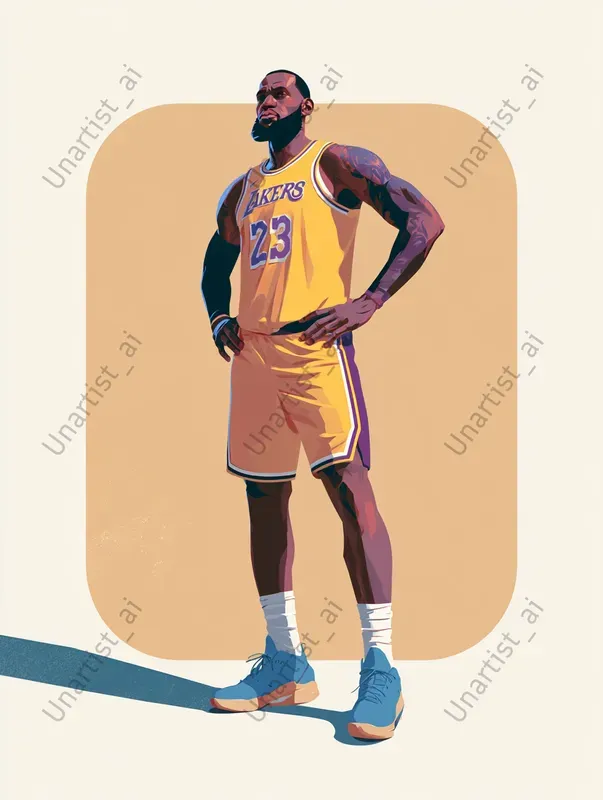 Stylized Sports Star Posters