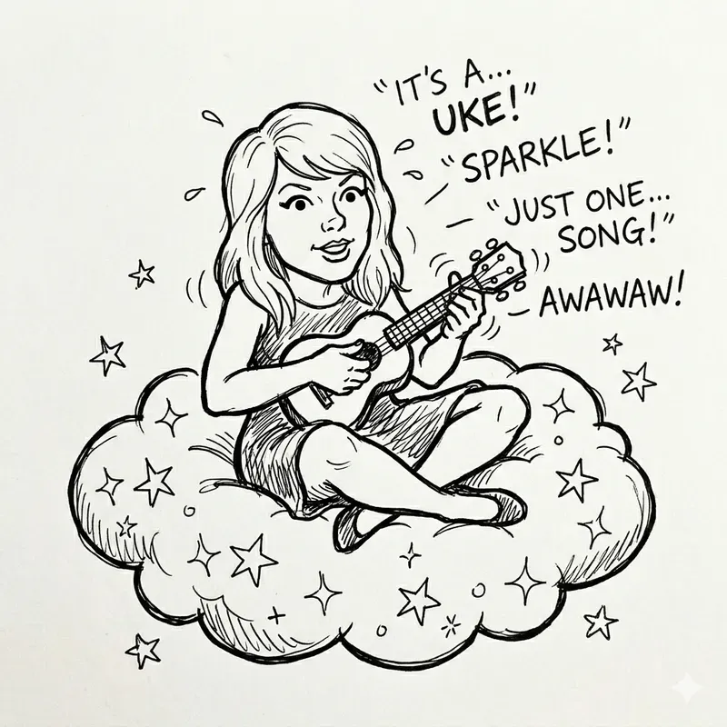 Famous Celebs Messy Pen Doodles