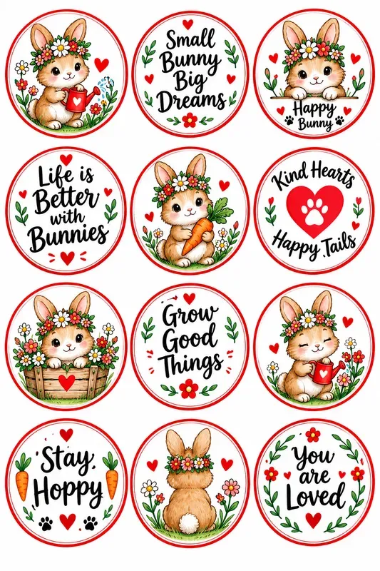 Paws Hearts Sticker Sheets
