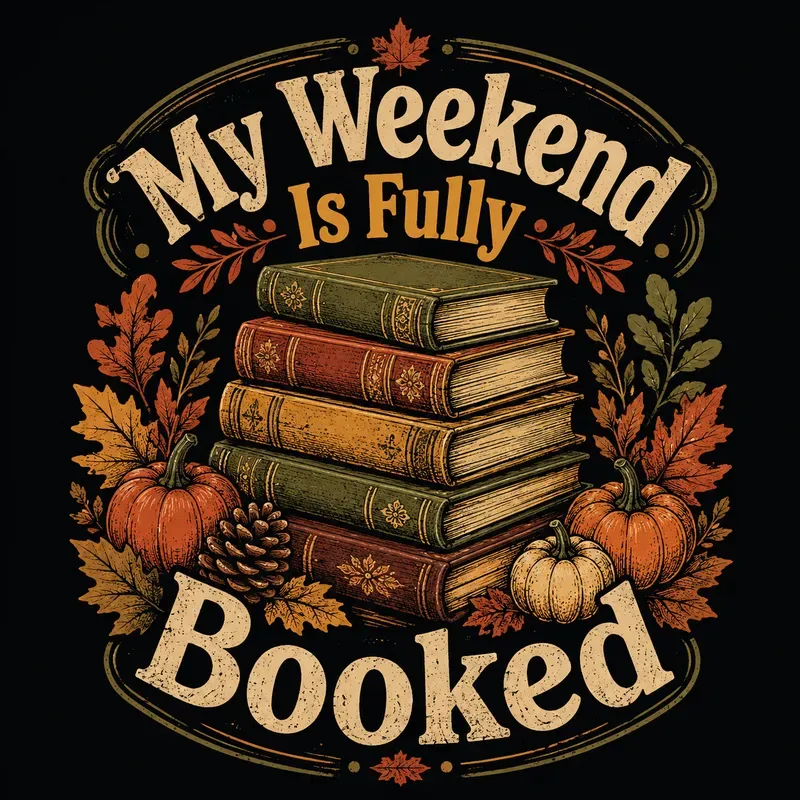 Cozy Fall Book Lover Tshirt Designs