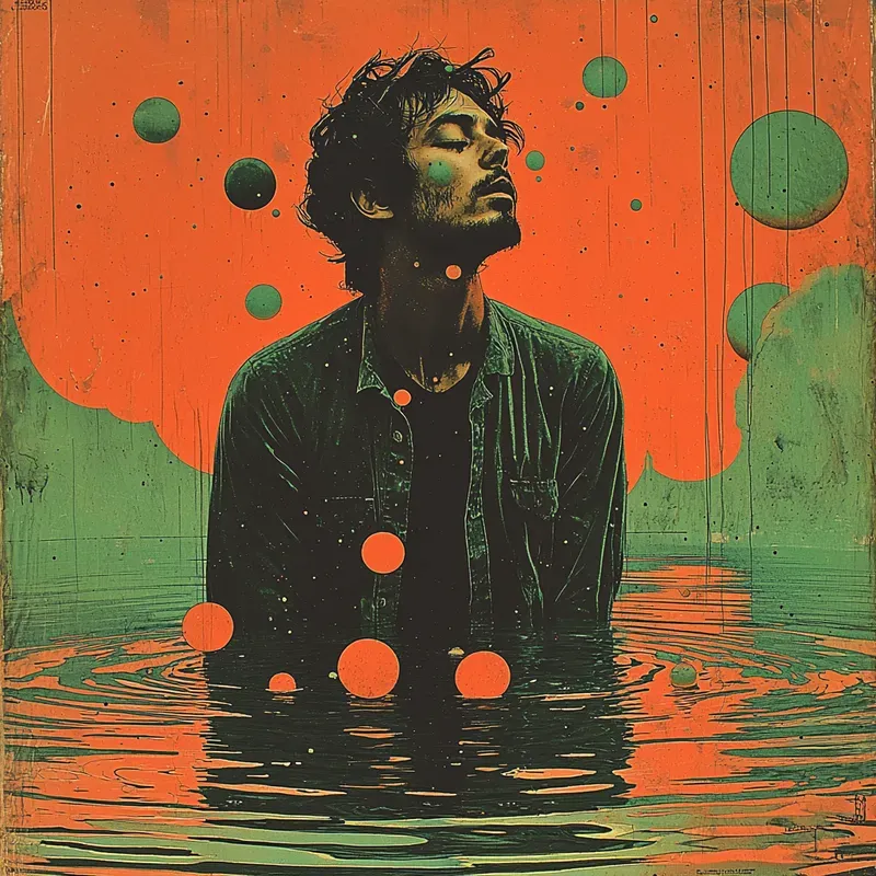 Retro Psychedelic Album Cover Art