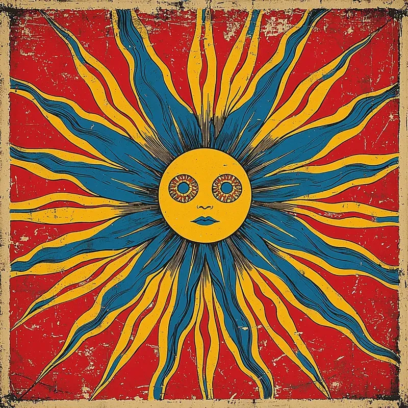 Retro Psychedelic Album Cover Art