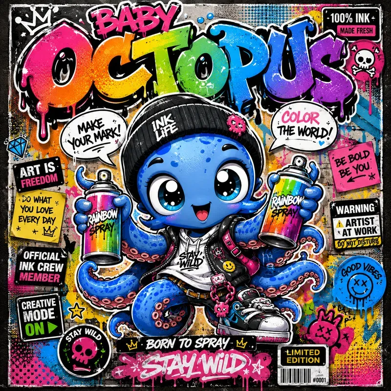 Urban Graffiti Pop Heroes
