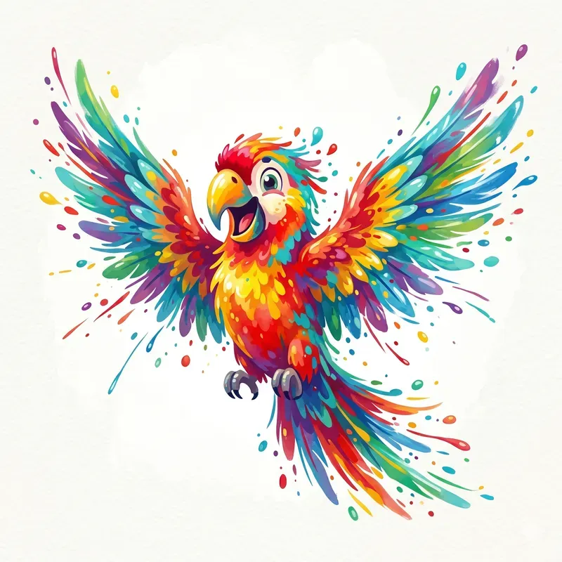 Paint Splash Joy Animals