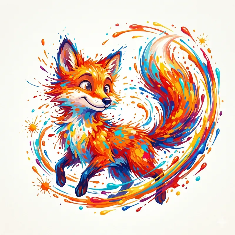 Paint Splash Joy Animals