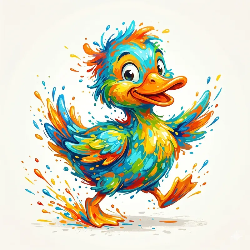 Paint Splash Joy Animals