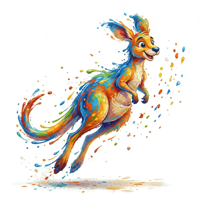 Paint Splash Joy Animals