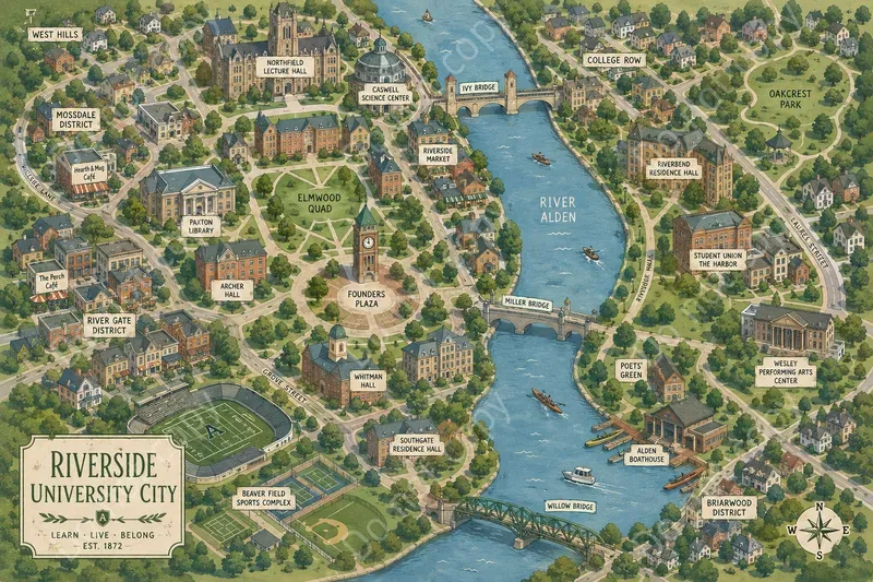 Illustrated City Map Prints