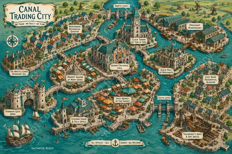 Illustrated City Map Prints