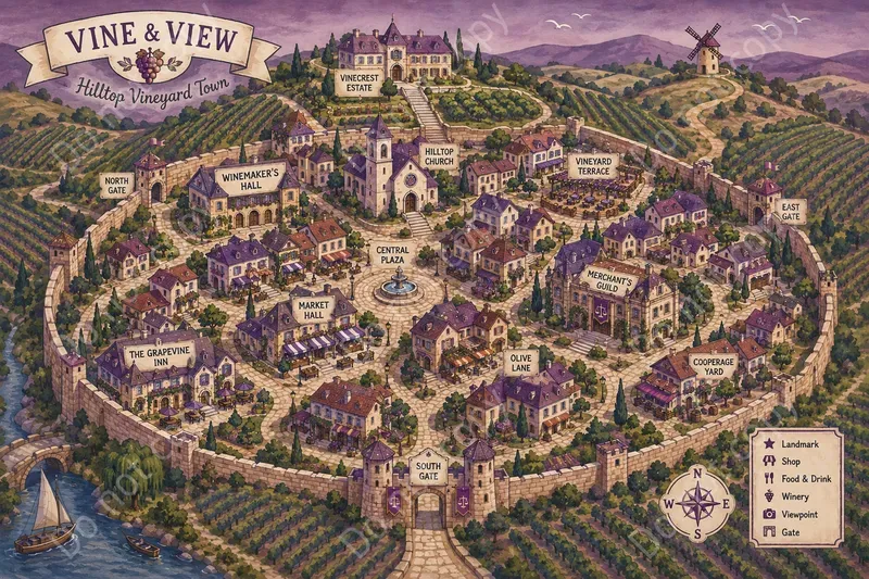 Illustrated City Map Prints