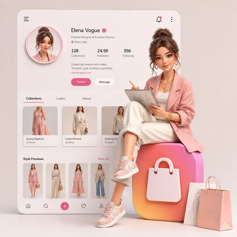 3D Social Character Sets