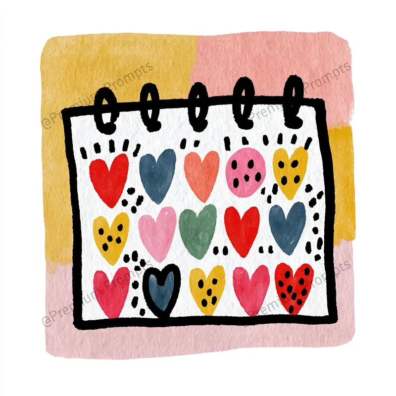 Productivity Planner Doodle Icon Stickers