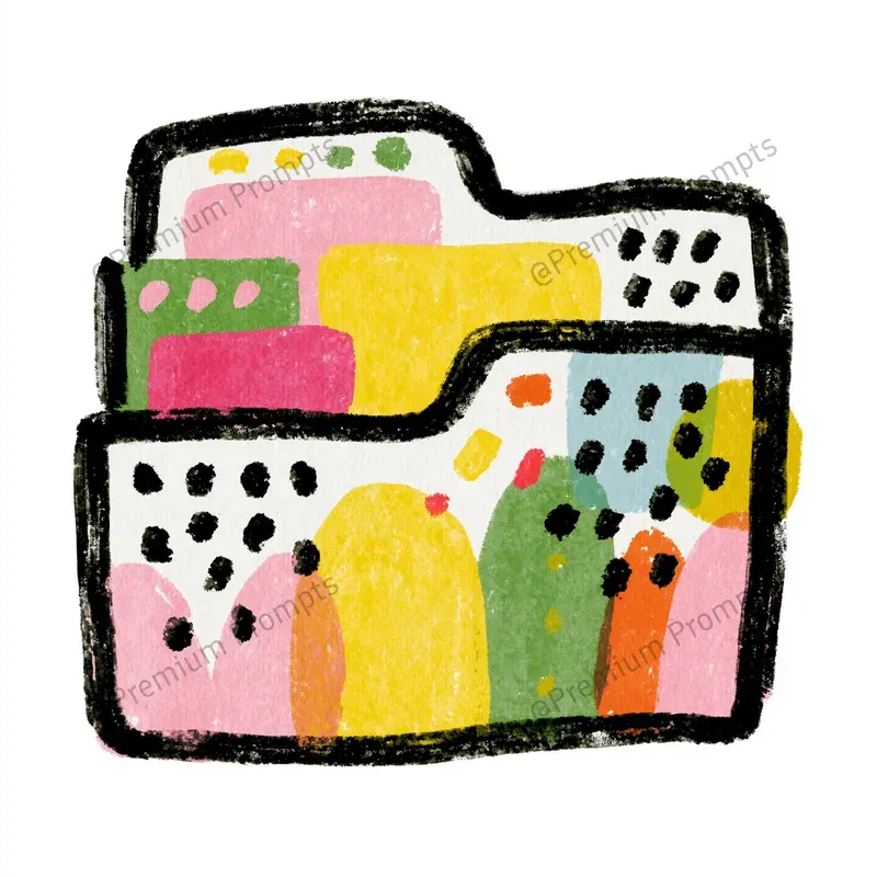 Productivity Planner Doodle Icon Stickers
