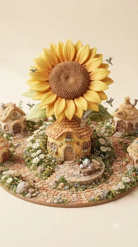 Adorable Yellow Fantasy Mini Worlds