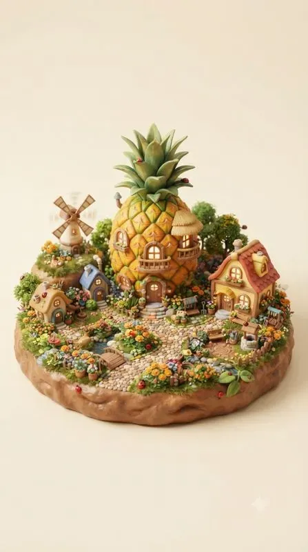 Adorable Yellow Fantasy Mini Worlds