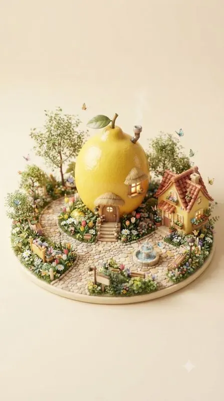 Adorable Yellow Fantasy Mini Worlds